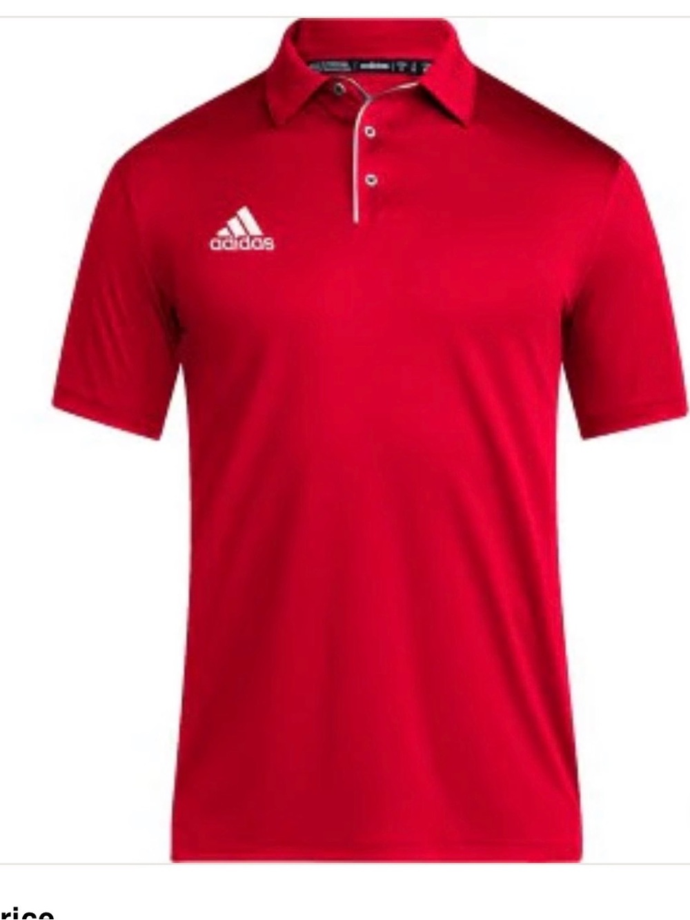 adidas Men's Coach Short Sleeve Polo Golf Shirt- Red Size 4XL New